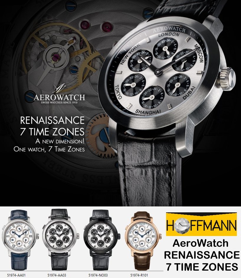 AeroWatch-RENAISSANCE-7-TIME-ZONES, AeroWatch-7-TIME-ZONES AeroWatch-RENAISSANCE-7-TIME-ZONES, AeroWatch-7-TIME-ZONES
