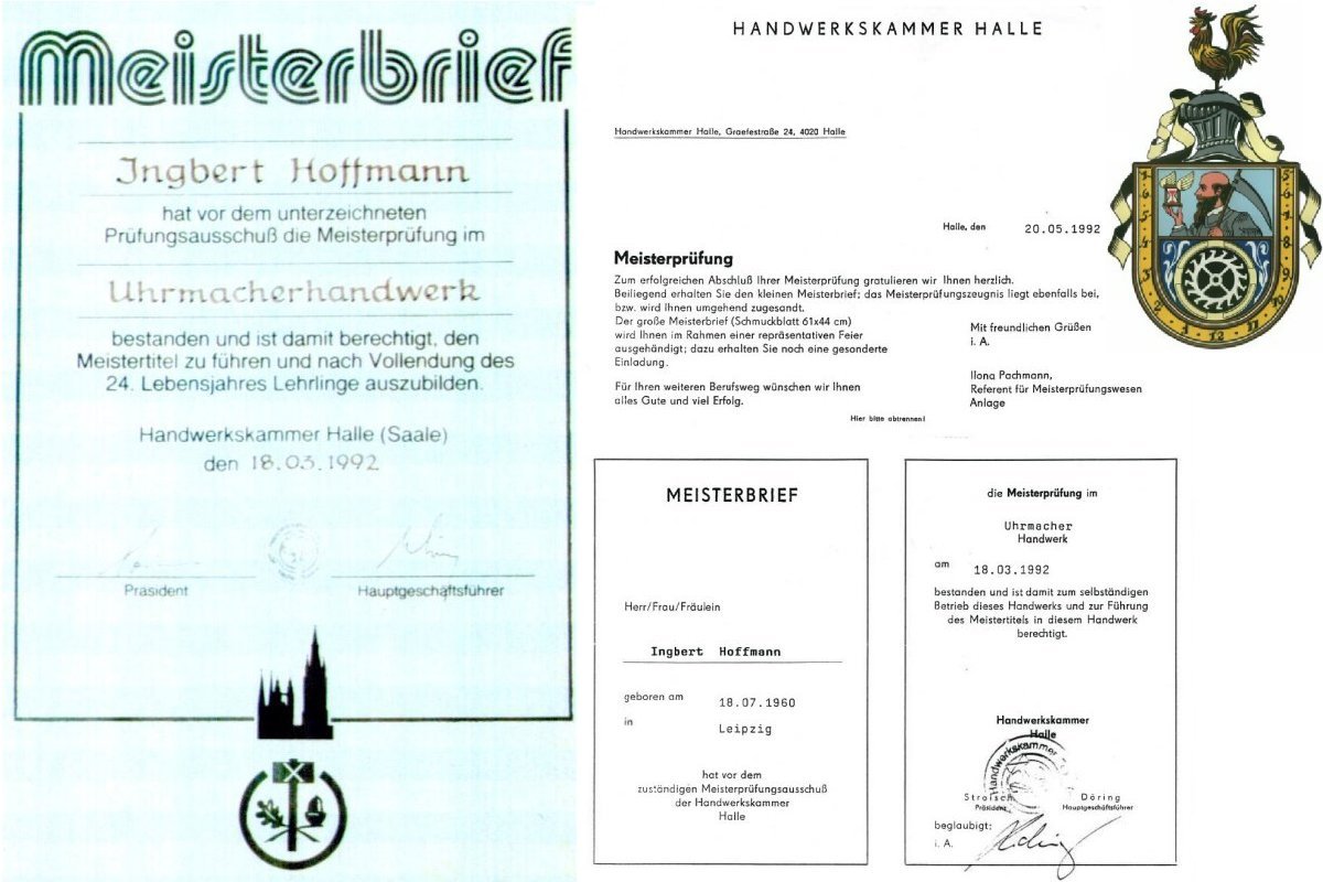 Meisterbrief Uhrmachermeister Sarnen Meisterbrief